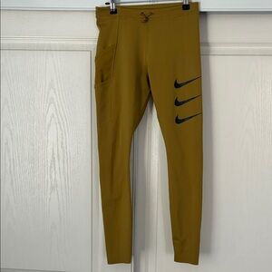 Nike Olive Green women’s  Joggers with Triple Black Swooshes